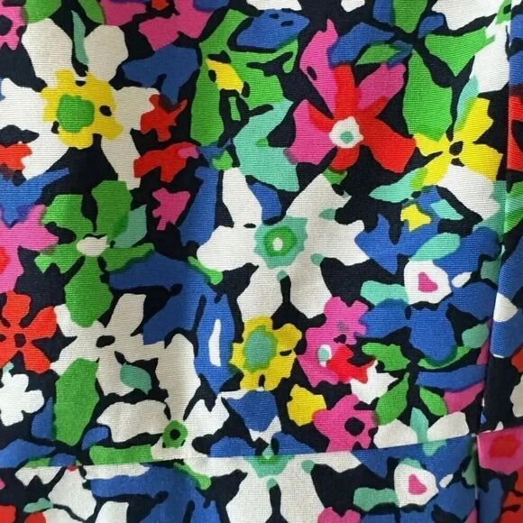 Kate Spade Mira In Full Bloom Floral Sheath Bright Blue Silk SZ 6 #2120 - Picture 8 of 16